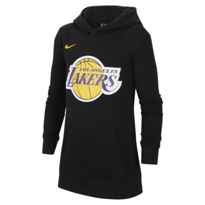 Los Angeles Lakers Club Fleece Big Kids Nike NBA Pullover Hoodie. Nike